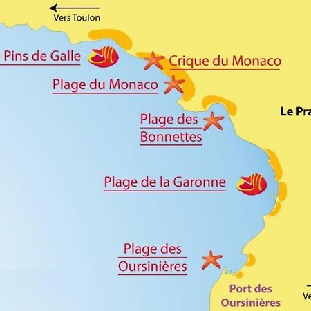 Superbe T2 Lumineux 3*** 10 Mn A Pied De La Plage Lägenhet Le Pradet Exteriör bild
